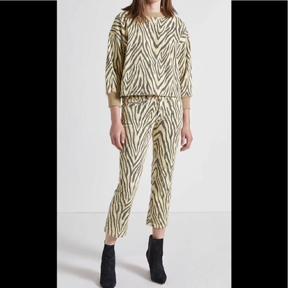 Current Elliot The Ruby Crop Zebra Print Jean sz 23‎ - Picture 1 of 11